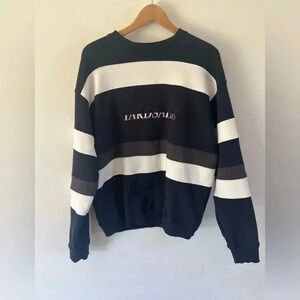 Yardsale Skateboards Valentine Sweatshirt Striped Crewneck Size Medium